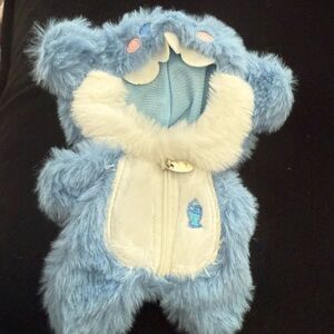 New labubu Fluffy Blue shark Plush Outfit